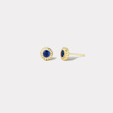 .56ct Sapphire Heirloom Bezel Stud Earrings