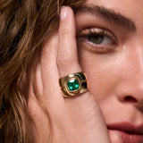 1.72ct Cushion Emerald Bounce Cigar Band