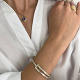 Magna Bracelet with White Baguette Cut Diamonds