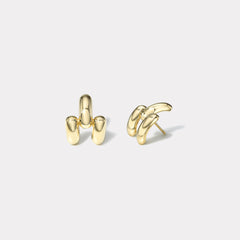 All Gold Balloon Magna Stud Earrings