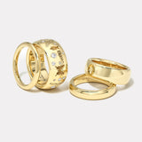 Large Anchor Band with Engraving