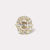 5.14ct Antique Cushion Diamond Heirloom Bezel Ring