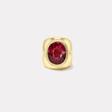 9.17ct Oval Rubellite Bounce Cigar Band