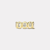 3.63ct Antique Cushion Diamond Bezel Eternity Band