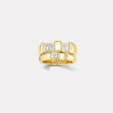 Classic 1.8ct Diamond Vein Double Coil Bond Ring