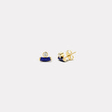 Alchemy Stud Earrings with Lapis