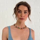 Mixed Stone Heirloom Bezel Treasure Necklace