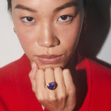 10.8ct Heart Tanzanite Heirloom Bezel Ring