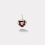 1.53ct Heart Pink Sapphire Heirloom Bezel Charm