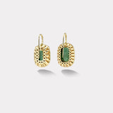 Mismatched 17.57ct Cushion Cabochon Green Tourmalines Diamond Heirloom Bezel Earrings