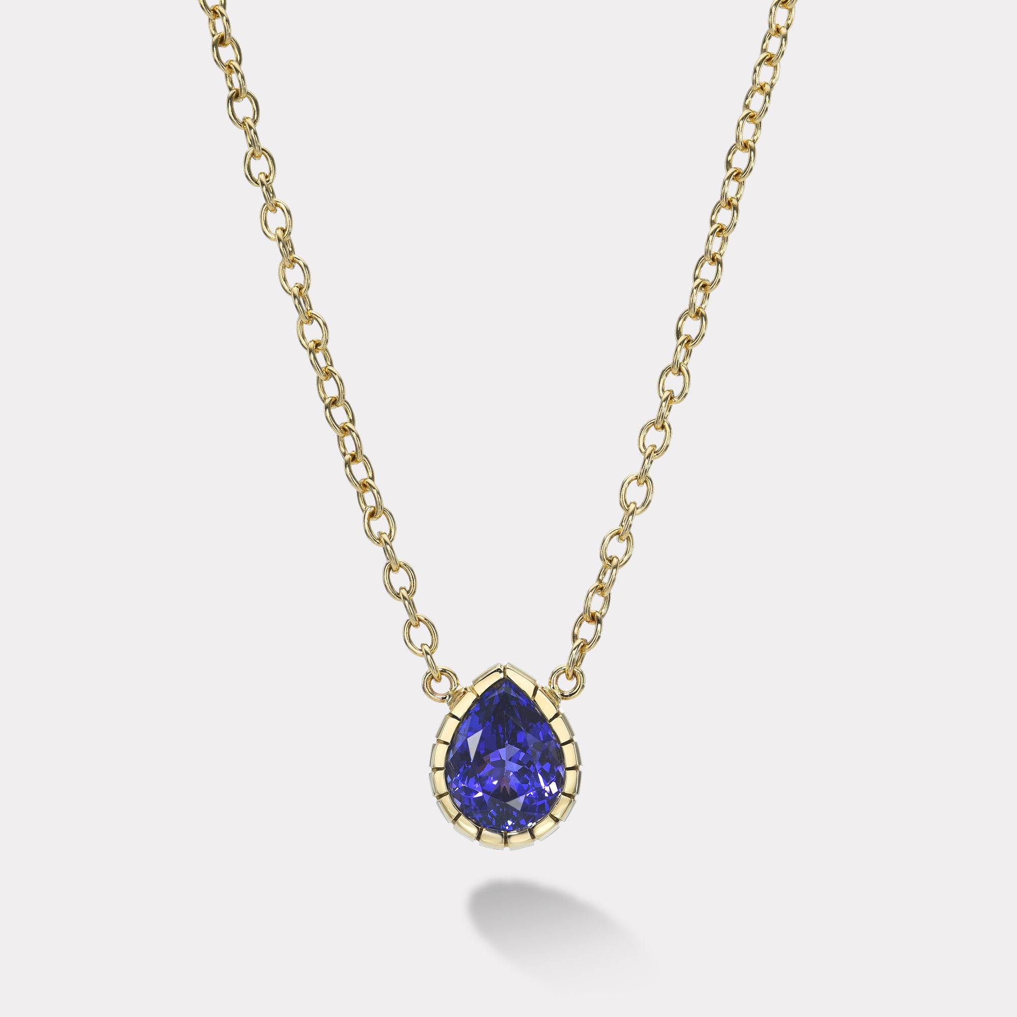 Pear Tanzanite Heirloom Bezel Pendant – Retrouvai