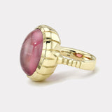 14.03ct Cabochon Pink Tourmaline Heirloom Bezel Ring
