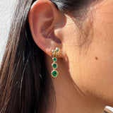 Balloon Magna Drop Earrings with Emeralds
