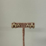 Magna Stud Earrings with Pavé Diamonds
