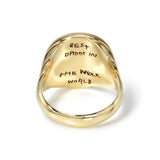Custom All Gold Signet Ring