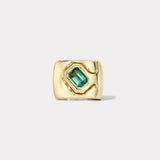 1.37ct Emerald Cut Emerald Impetus Interlocking Puzzle Ring