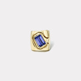 4.9ct Emerald Cut Tanzanite Impetus Interlocking Puzzle Ring
