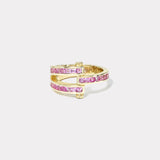 Magna Ring - Carre Cut Pink Sapphire