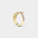 Magna Ring - Carre Cut Pink Sapphire