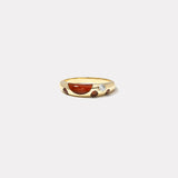 Carnelian Petite Polka Dot Bombe Ring