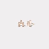 Mini Balloon Magna Stud Earrings with Pavé Diamonds