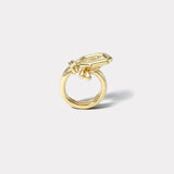 5ct Antique Asscher Cut Diamond Loop Ring