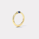 Magna Barrel Ring - Baguette Sapphires