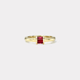 Magna Barrel Ring - Baguette Rubies