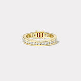 Magna Barrel Ring - Baguette Rubies and Diamonds