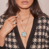 Petite All Gold Clover Pendant