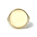 Custom All Gold Signet Ring