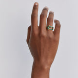 Magna Ring - Round Emeralds