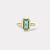 3ct Mint Tourmaline Heirloom Bezel Ring