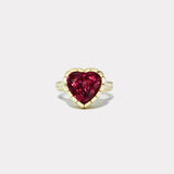 4.72ct Pink Tourmaline Heirloom Bezel Ring