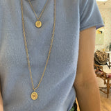 Twisted Gold Frame Lion Charm
