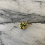 Mint Green Tourmaline Heirloom Bezel Charm
