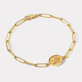 Fantasy Signet Link Bracelet - Lion