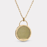 Lion Signature Padlock Intaglio - Turquoise