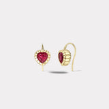 2.18ct Rubellite Heirloom Bezel Earrings