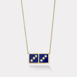 Petite Domino Pendant - Lapis
