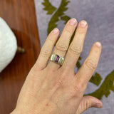 1.95ct Emerald Cut Lotus Garnet Pleated Solitaire Band