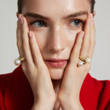 Grandfather South Sea Pearl Modern Love Ring
