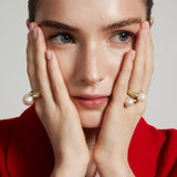 Grandfather Tahitian Pearl Modern Love Ring