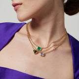 3.27ct Emerald Heirloom Bezel Pendant
