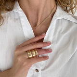 Large Anchor Band with Engraving