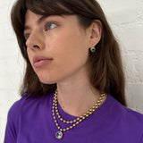 9.60ct Oval Tanzanite Small Domino Ball Chain