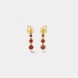 Balloon Magna Drop Earrings with Rubies