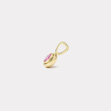 1.18ct Round Pink Sapphire Bounce Charm