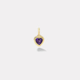 1.65ct Heart Amethyst Bounce Charm