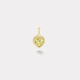 1.71ct Heart Yellow Sapphire Bounce Charm